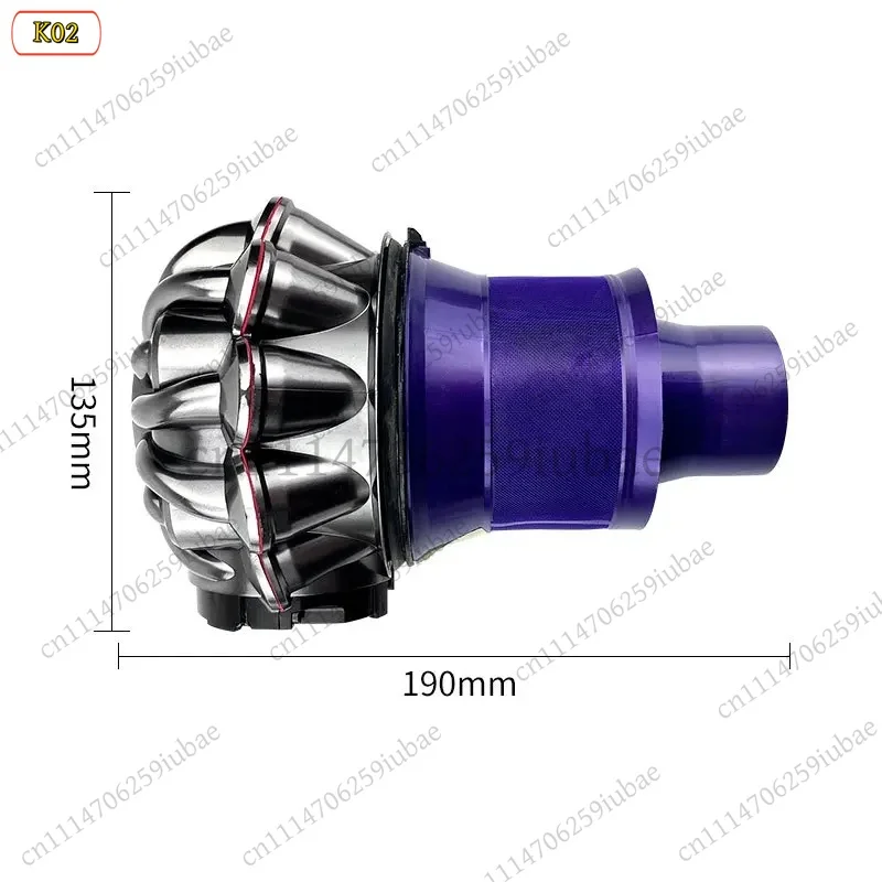 BK_Cyclone Dust Box HEPA Filter Motor Assembly for Dyson V6 Vacuum Cleaner, Replacement Parts