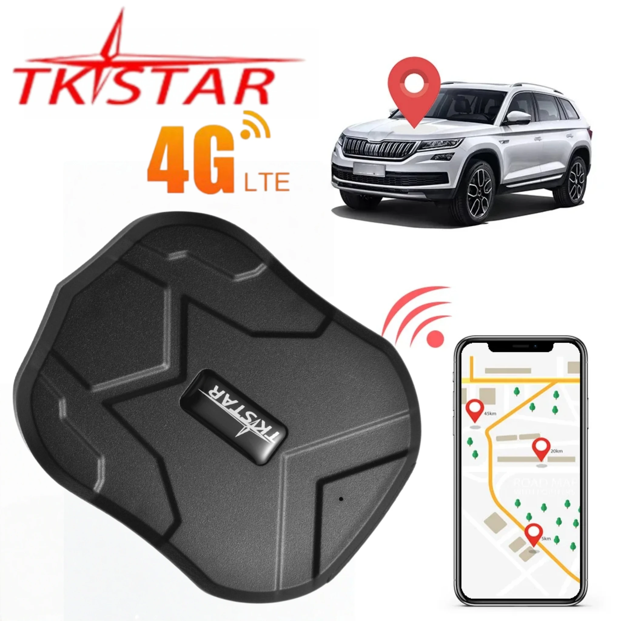 2G 4G GPS Locator TKSTAR TK905 Tracking Device GPS Tracker Car 5000mAh Magnetic Real Time Anti Theft Geofence Free APP