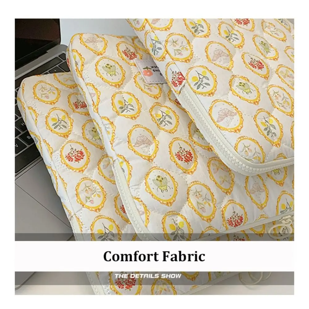 

High Quality 11-15 Inch Laptop Sleeve Flower Pattern Protective Computer Cover Cartoon Water-Resistant Laptop Pouch for Women
