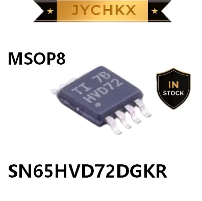 10PCS SN65HVD72DGKR MSOP8 Half Duplex RS485 Transceiver IC