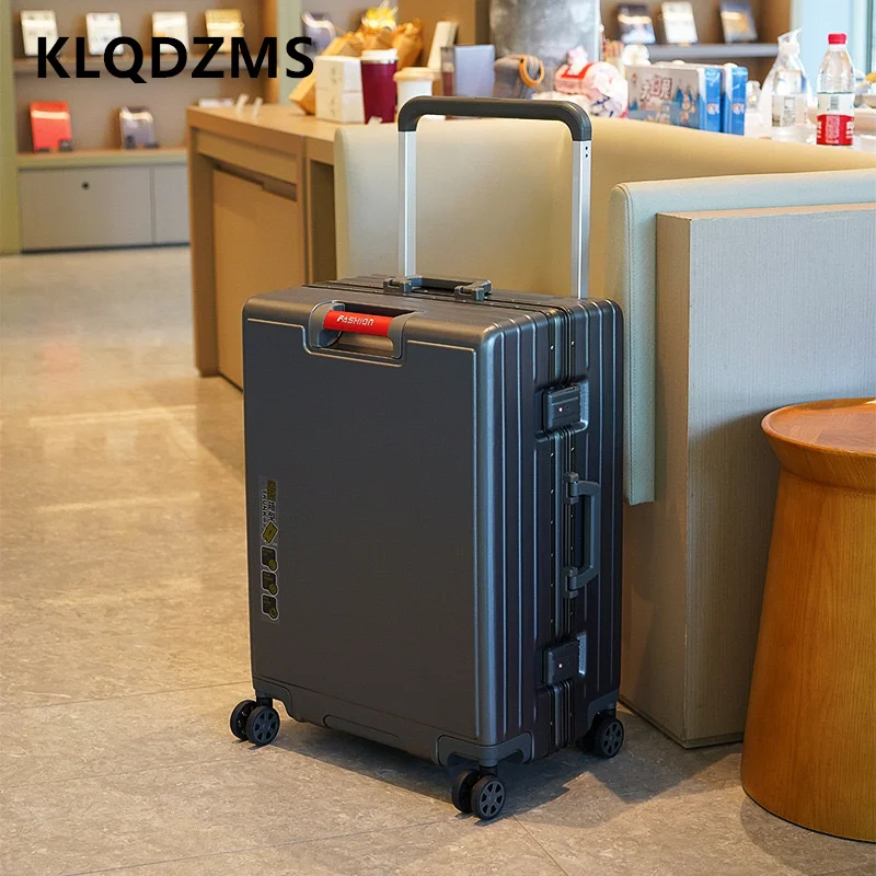 KLQDZMS High Quality Suitcase Large Capacity Trolley Case ABS+PC Boarding Box 20“22”24