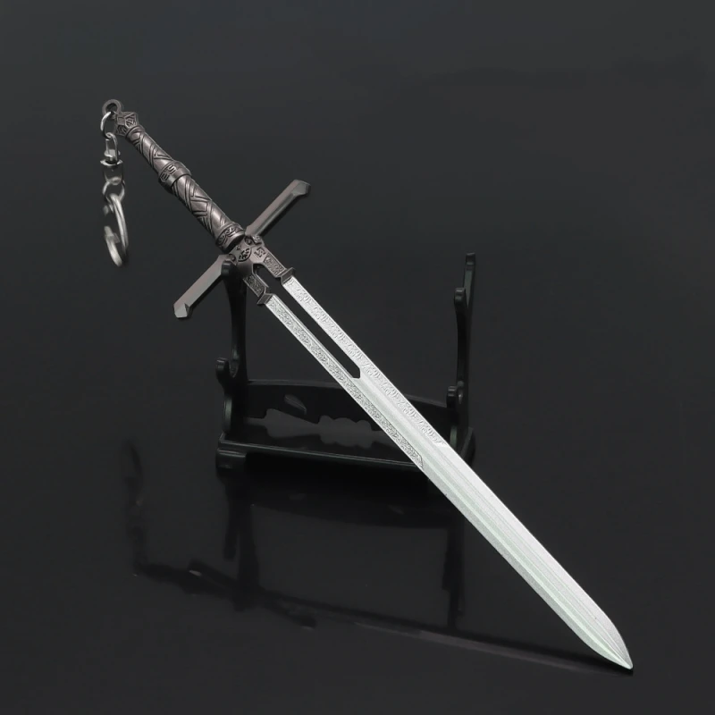 

22cm Everburn Blade Baldur's Gate 3 Weapon Keychain 1/6 Metal Model Alloy Defense Armor Equipment Miniature Crafts Sword Toy