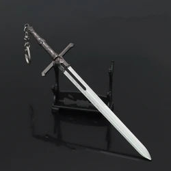 22cm Everburn Blade Baldur's Gate 3 Weapon Keychain 1/6 Metal Model Alloy Defense Armor Equipment Miniature Crafts Sword Toy