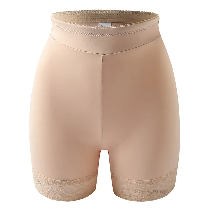 Plus Size Women Padded Peach Buttocks Body Sculpting Belly Pants Breathable High Waist Fake Butt Hip Shprt