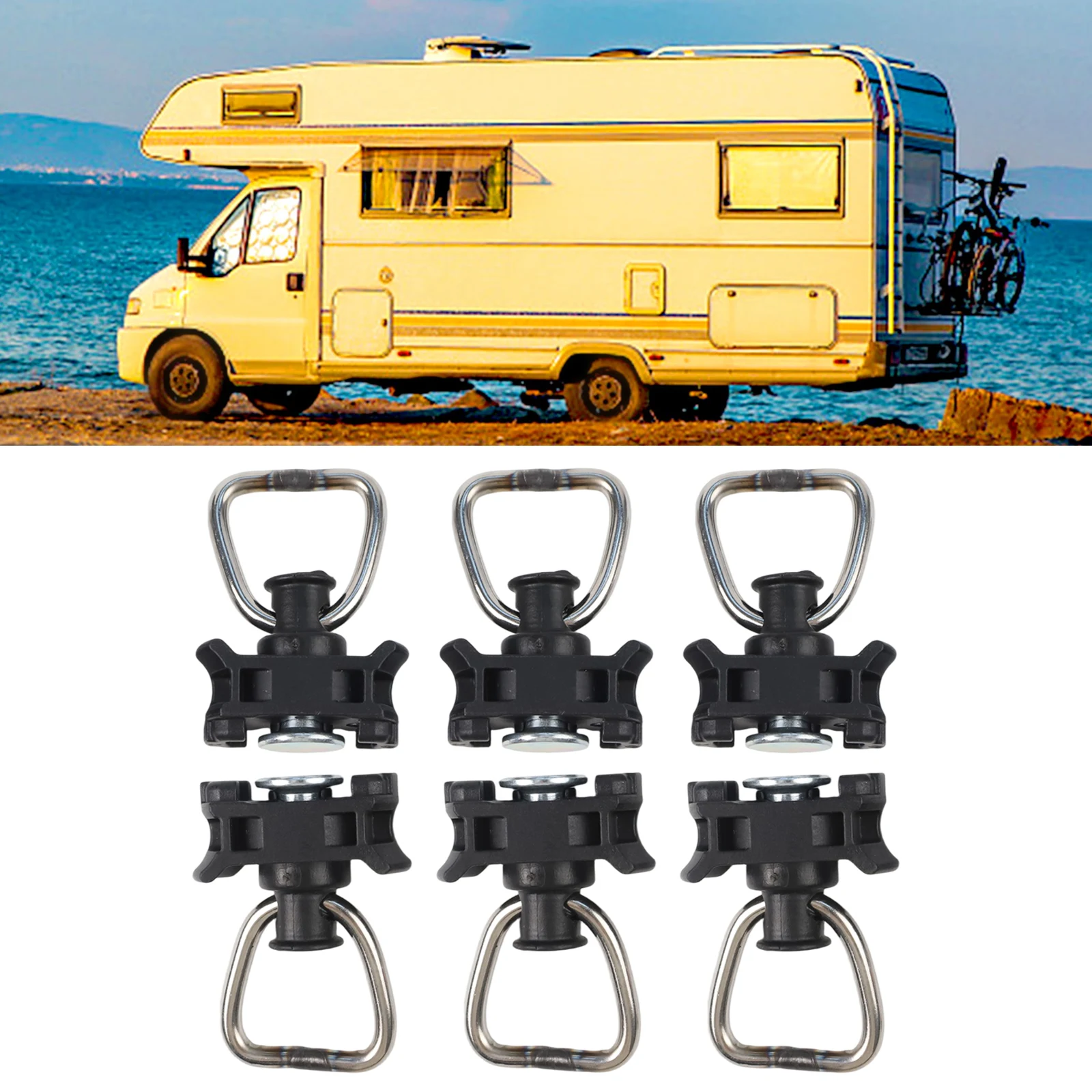 Truck Trailer Accessories Stainless Steel Track Lock Load Securing Quick Assembly Mechanism 500 DaN Tensile Force