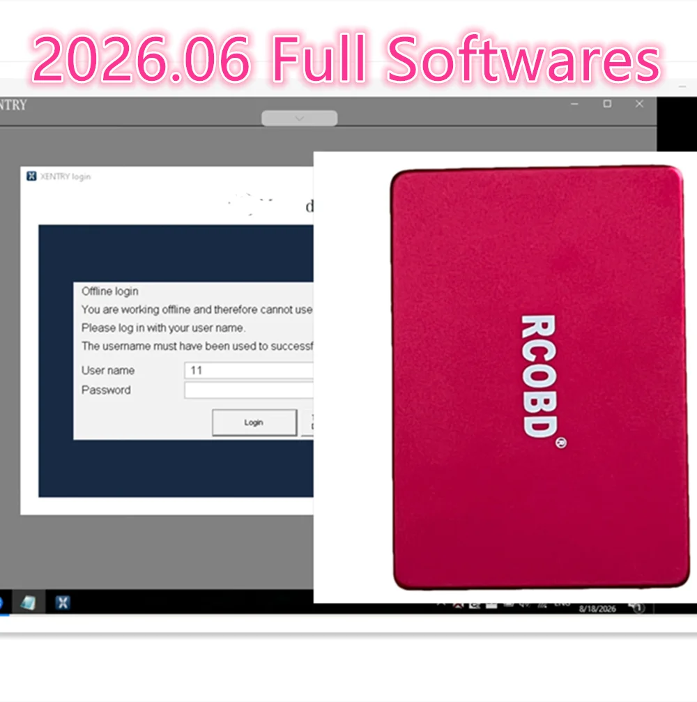 2026.09 Xentry full software wih 512gb ssd for Benz diagnosis software full programs