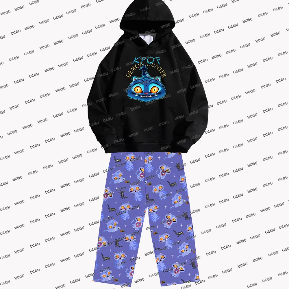 

KPop Demon Hunters Tiger Hoodie With Pajamas 2025 KPop Demon Hunters Tiger Sweatshirt For Men Women Warm Pullover Couple Clothes