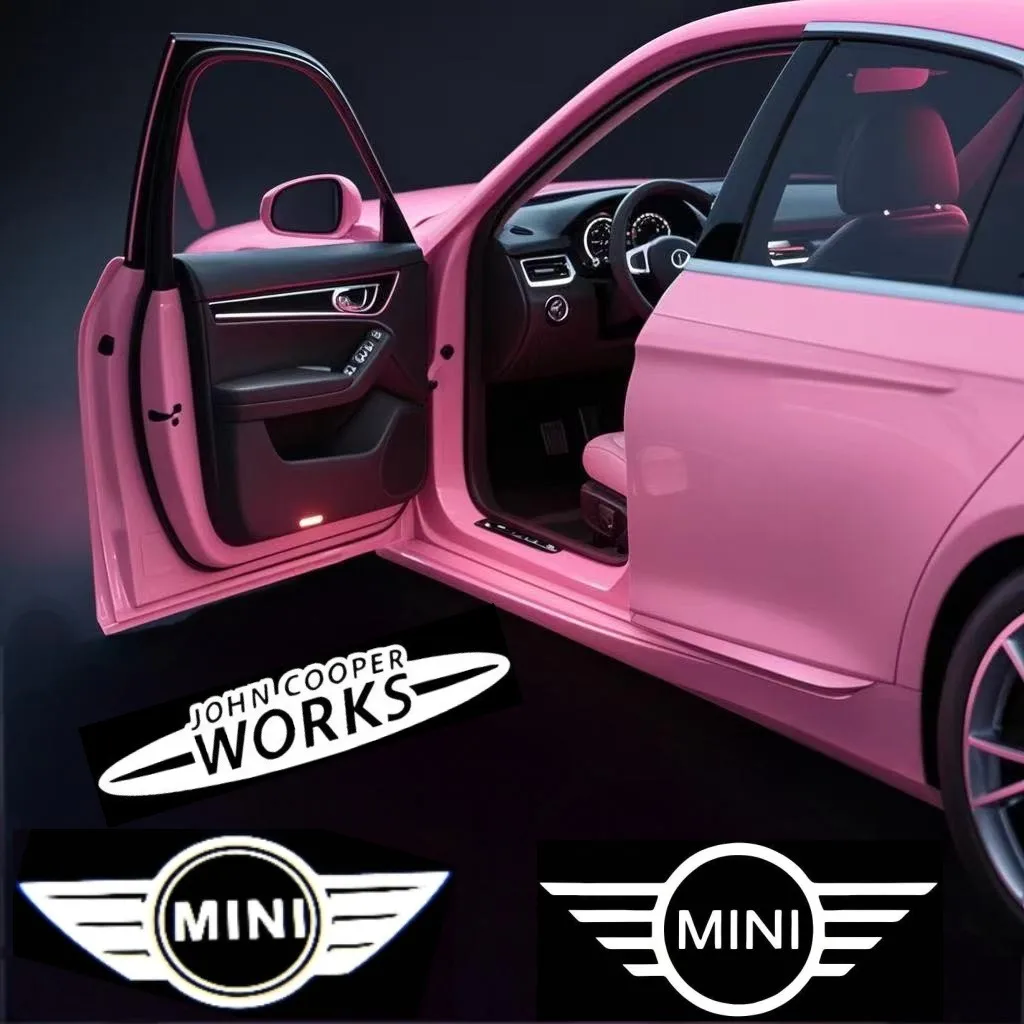 2 шт. автомобильный светодиодный дверной проектор для BMW MINI Cooper One R50 R52 R54 R53 R56 Countryman R60 F55 F56 JCW аксессуары