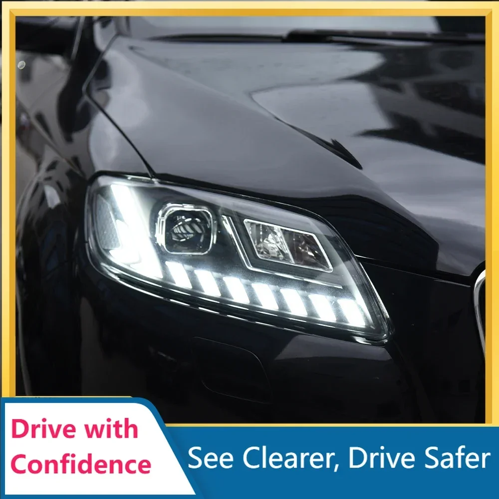 

Upgraded High Quality Car Front Lamps For Audi Q7 2006-2015 LED Auto Headlights Assembly Dynamic Projector Lens Tool Accessories