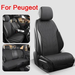 New Car Seat Cover Suede Leather Ultrathin Breathable Seat Protector Cover For Peugeot 206 207 307 407 408 308 3008 4008 5008