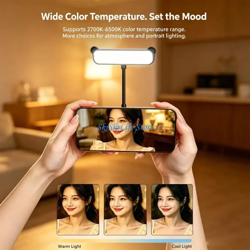 E65E Flexible Tube Phone Fill Light For Reading 2W Power 60 moment Battery