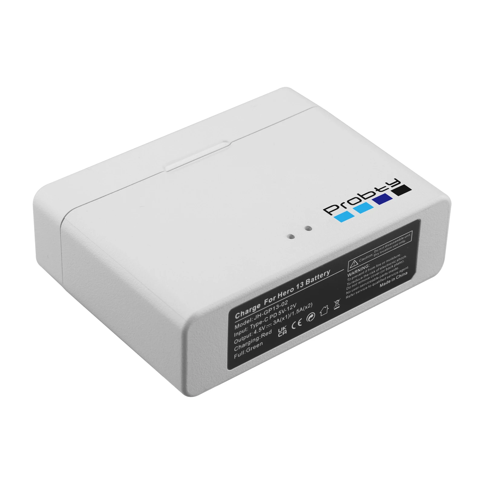 Зарядное устройство Зарядное устройство для эндуро-аккумуляторов с кабелем Type-C для GoPro HERO13 и GoPro 13, черное зарядное устройство для эндуро