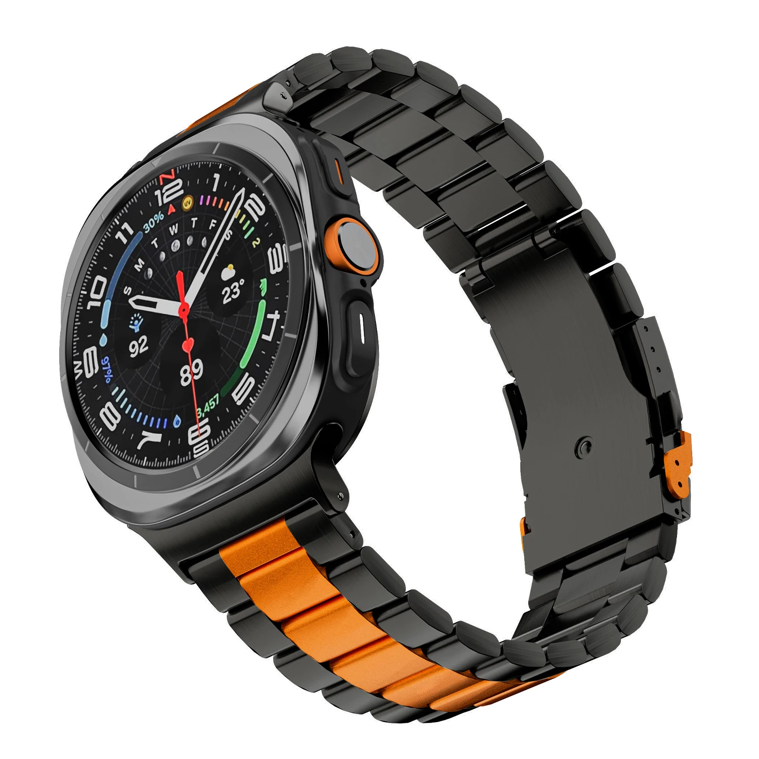 Metallarmband für Samsung Galaxy Watch Ultra2 2026 2025 Luxus Herrenarmband Edelstahlarmband für Samsung Galaxy Ultra 47mm. – Detail 20
