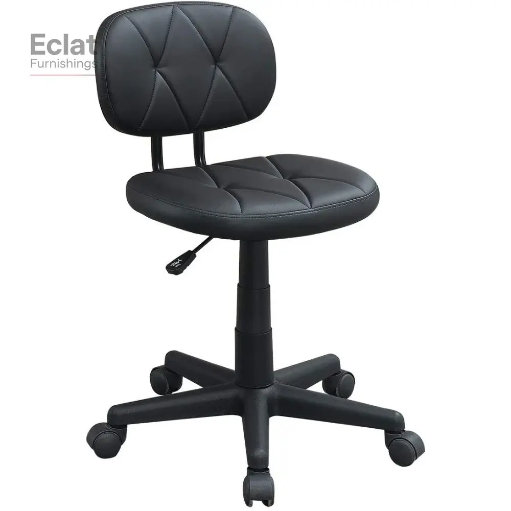

Modern 1pc Office Chair Black Tufted Design Upholstered Chairs with wheels,Computer game chair, furniture,
