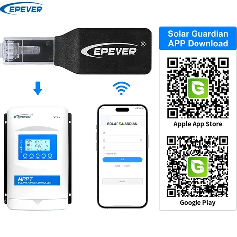 EPEVER WiFi 2.4G RJ45 Adapter for Transmitting Data from Solar Controller Cloud Server Product Communication Networking Category