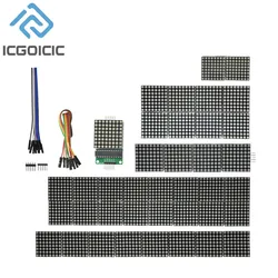 1 / 2 / 4 / 8-bit MAX7219 60×60 Dot Matrix Module Microcontroller LED Display Module For DIY KIT With Cable