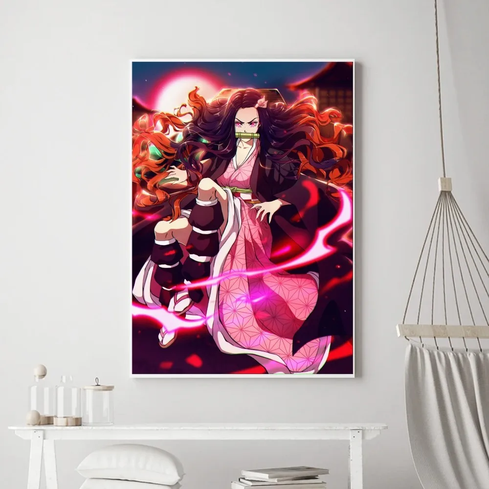 1pc Frameless Classic Anime Demon Slayer Poster Prints Poster Wall Painting Bedroom Living Room Wall Bar Restaurant Sticker Larg view 4
