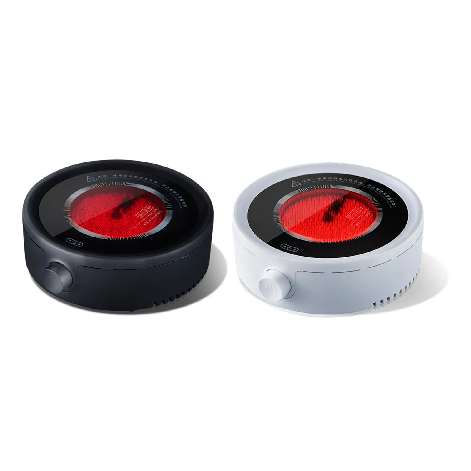 موقد شاي كهربائي صامت، طبق تسخين صغير من السيراميك لصنع الماء المغلي، تعديل مقبض القهوة