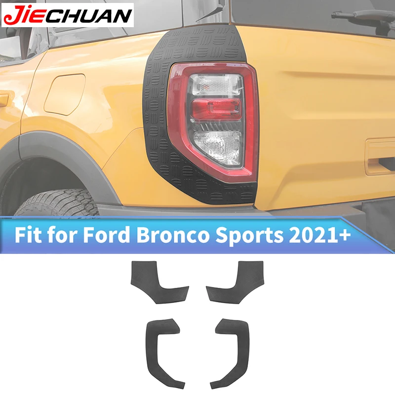 

JIECHUAN TPE Car Front Rear Fender Corner Wrapping Decorative Protective Cover Accessories Fit For Ford Bronco Sports 2021 Up