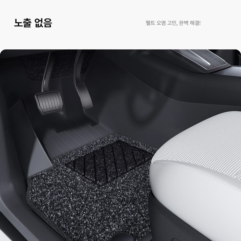YZ 테슬라 모델 Y 주니퍼 2025-2026 360° 풀 커버 바닥 매트 TPE 사출 방... - 4