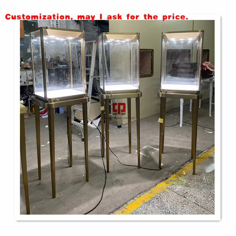 

custom.Customized Modern Style Jewellery Display Counter Jewelri Display Cabinet Showcase Jewelry Glass Display