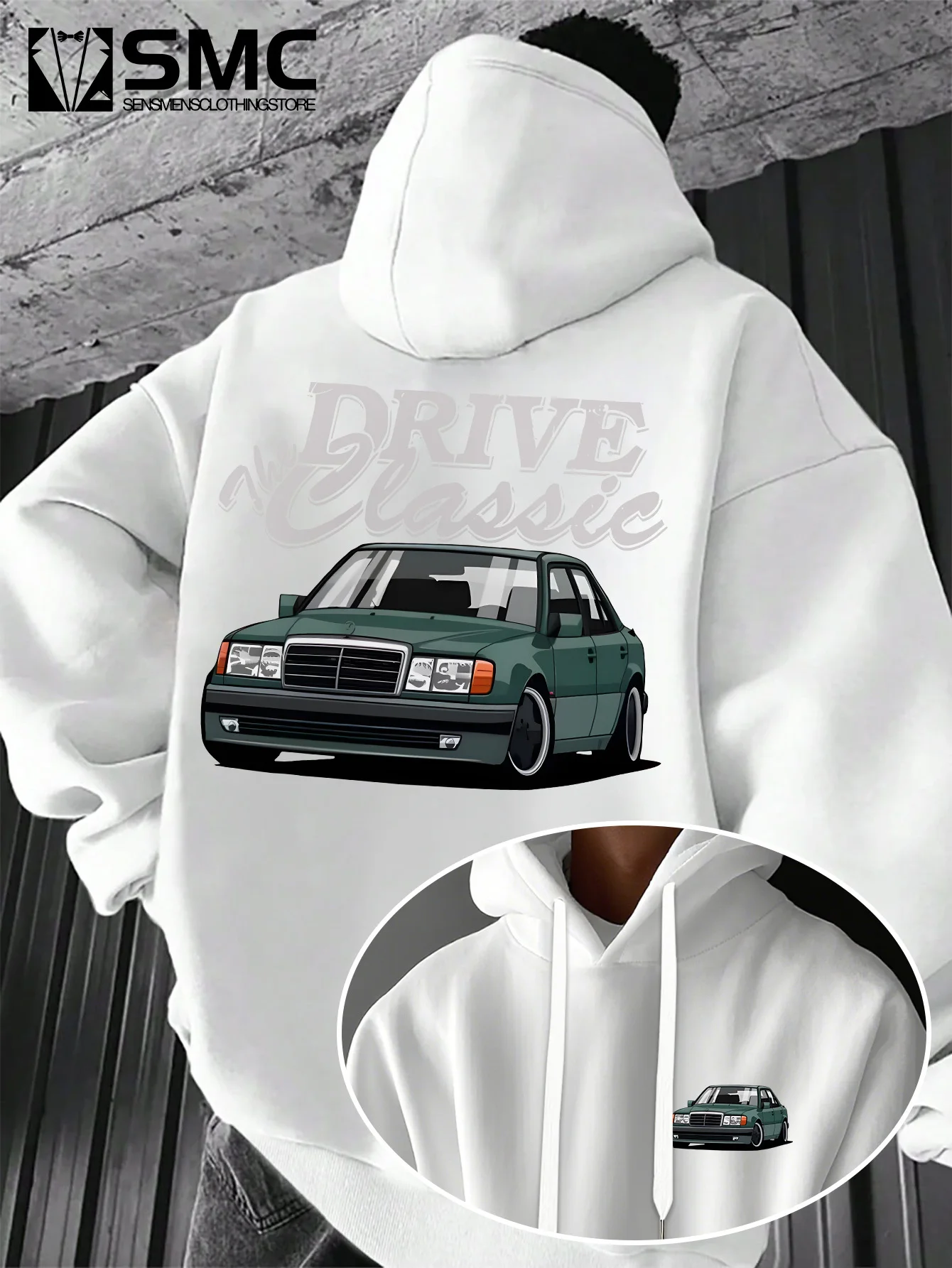 Men's Hooded Sweatshirt, Featuring The 
