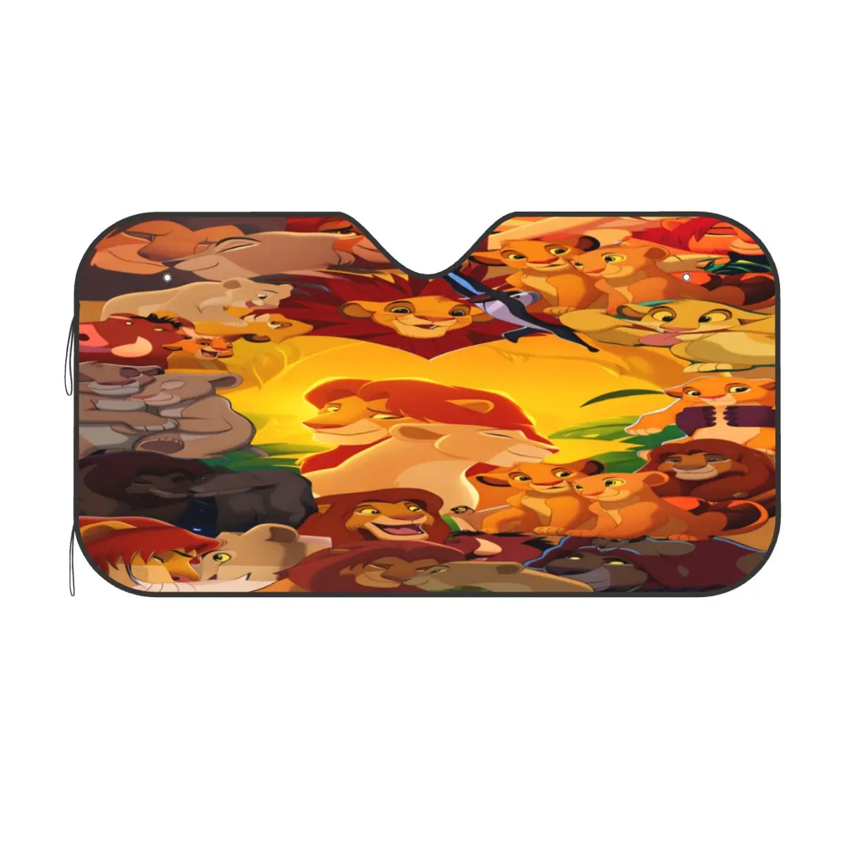 

The Lion King Car Windshield Sun Shade Aluminum Foil Polyester Sun Protection Foldable Auto Front Window Shade for Cars