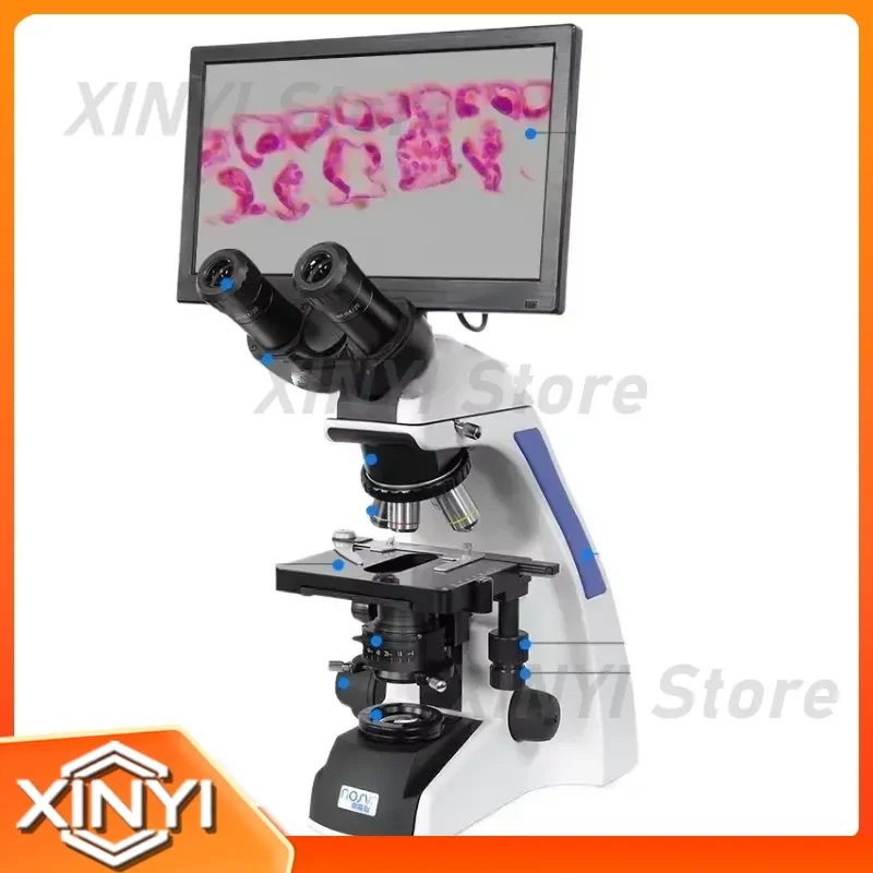 Professional Laboratory Biological Microscope High Power HD for Students Science Education Bacteria Observation
