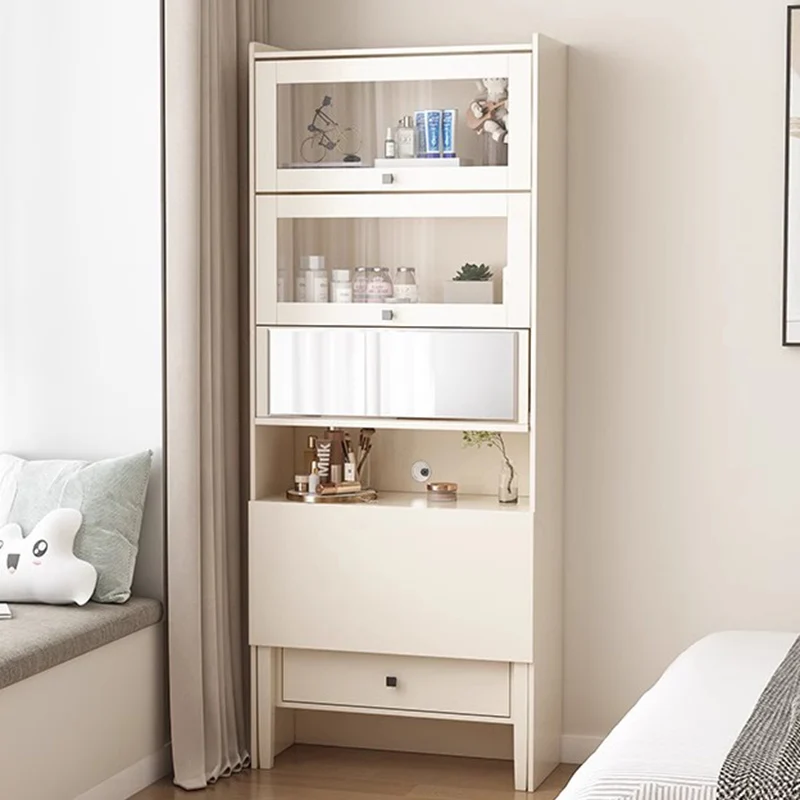 

/Tall Bedroom Vanity Table Storage Drawers Mirror Mobile Dressing Table Living Room Cosmetics Mesa De Maquillaje Home Furniture