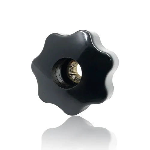 Imagen 2 del producto Mango Torx con orificio pasante, tuerca de pulgar de estrella de plástico, mango de estrella M4-M16