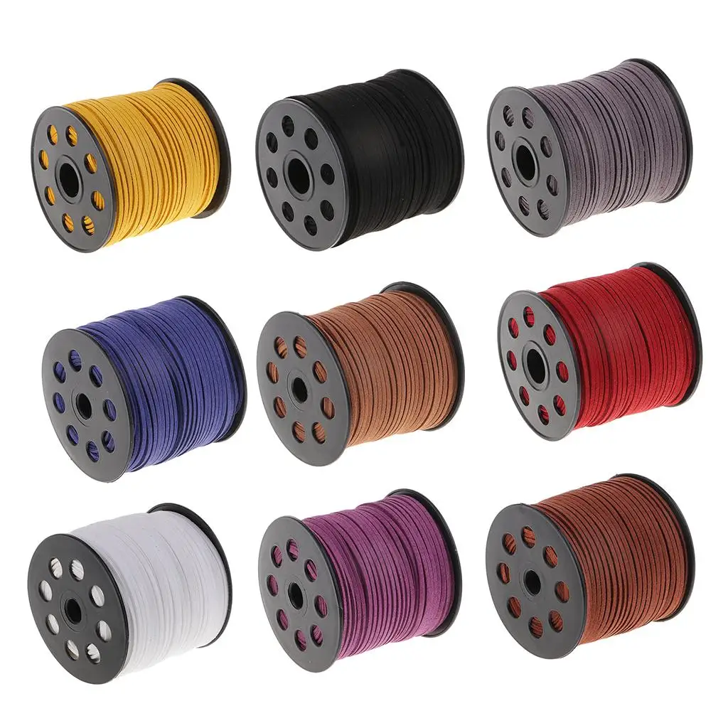 

Бархатный шнур, кожаная нить, кружево, плоский бисер, изготовление ювелирных изделий, 2,6 мм