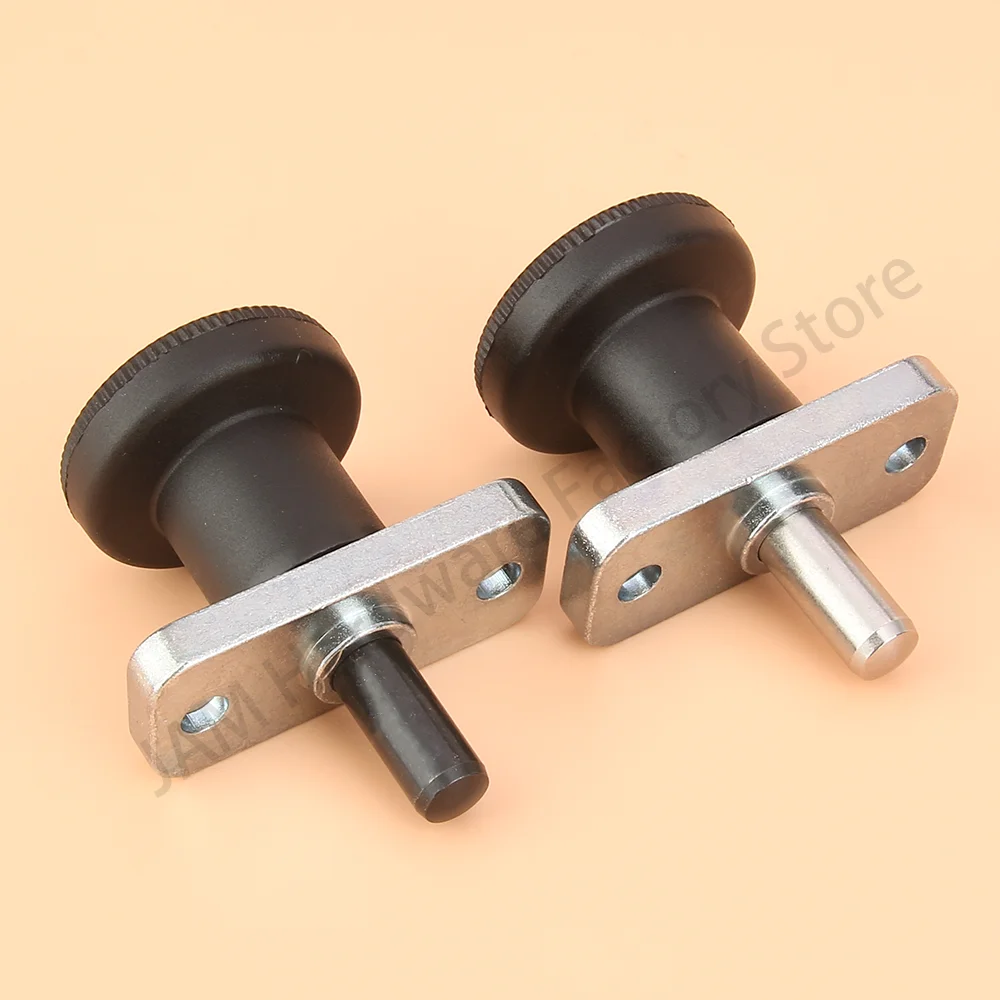 

MJ232 Black/Red/Blue Plastic Knob Stainless/Carbon Steel Self-Lock/Return Type Locating Pins Flanged Indexing Plungers