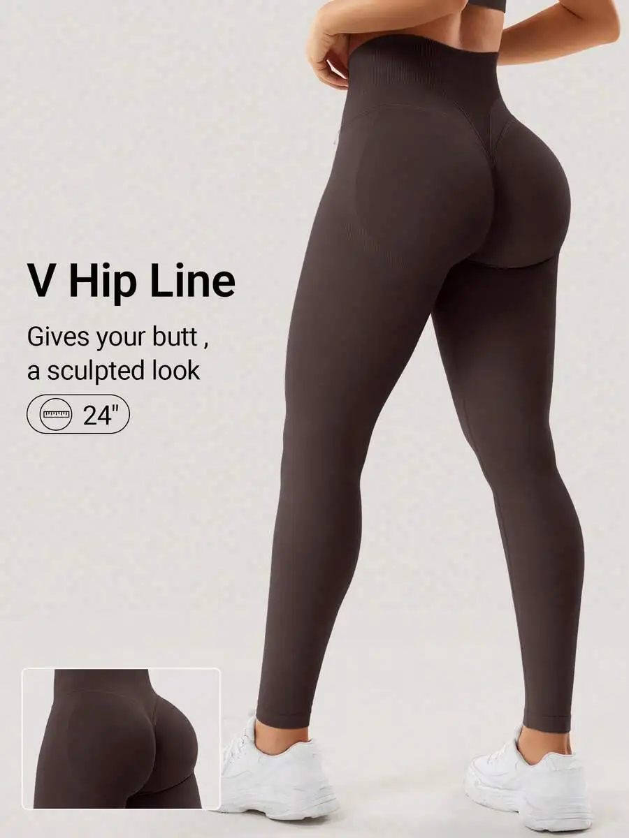 

High Waist Seamless Scrunch Butt Leggings Women Yoga Gym Workout Pants