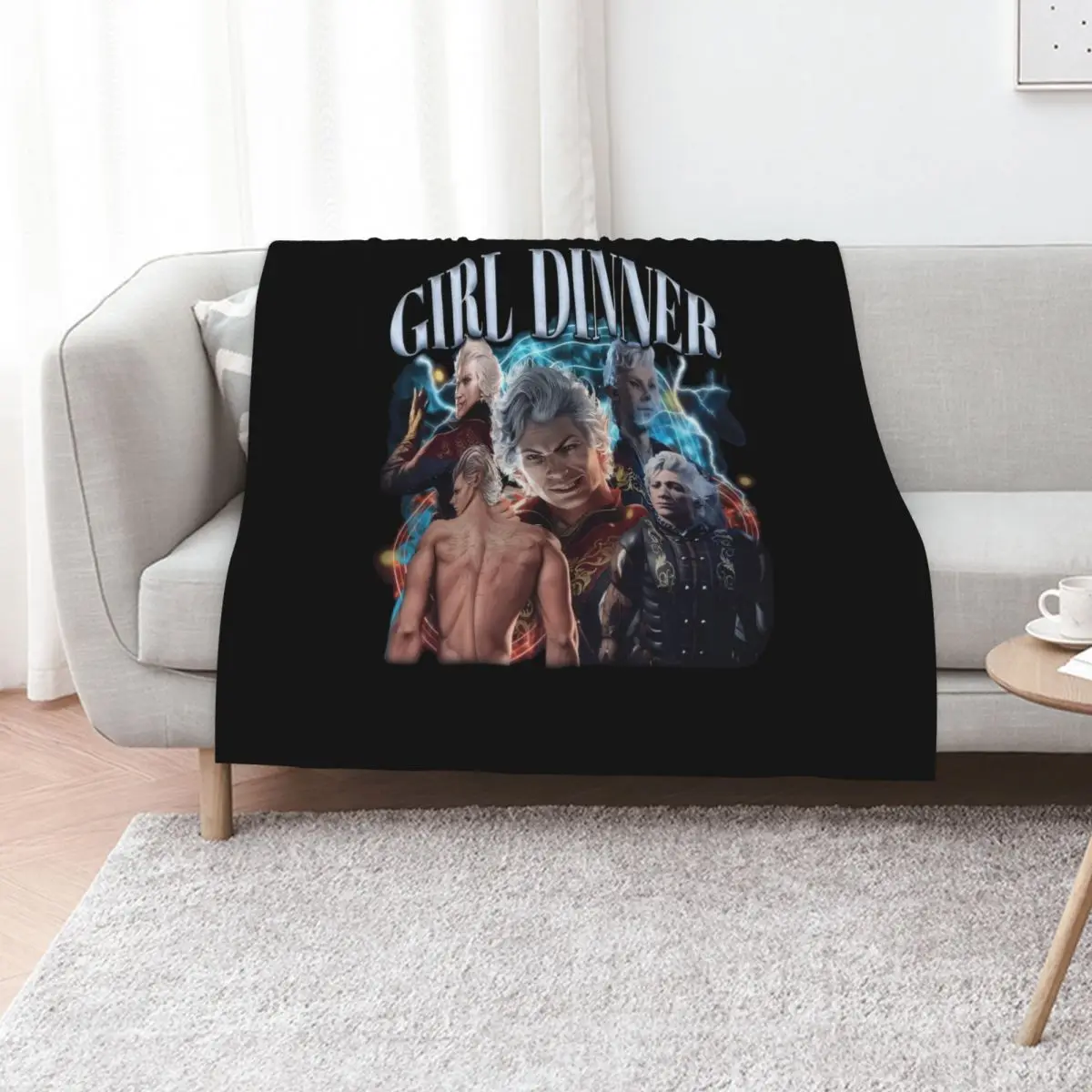 Astarion Girl Dinner Throw Blanket Decoratives Blankets For Baby Giant Sofa Sofas halloween anime Blankets