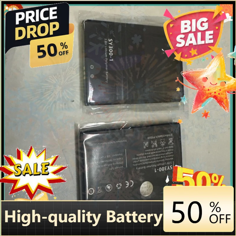 3850mAh  SY300-1 Batter  For SmartGo Global 4G Pokefi WiFi -1 SG-PWF39 P3617