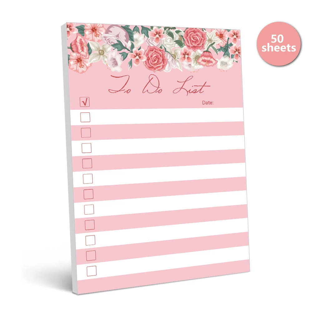 2pcs, To-Do Notepad - 50 Sheet Daily Planner Notebook, 5.5x3.9 Inch, Tear-Off Notepad, Task List, Memo, Back to School, Planner