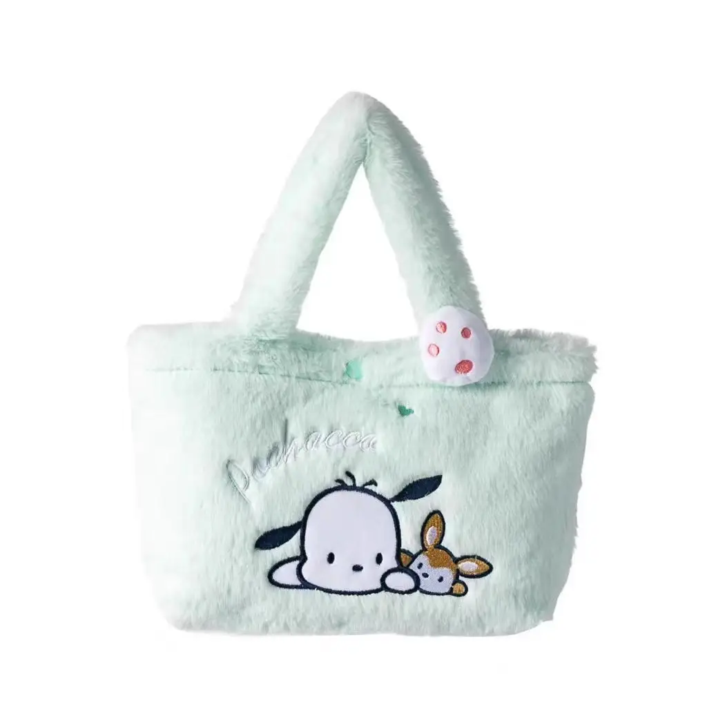 MINISO Sanrio пушистая сумка бенто собака корицей Пача собака Куроми плюшевая сумка-тоут