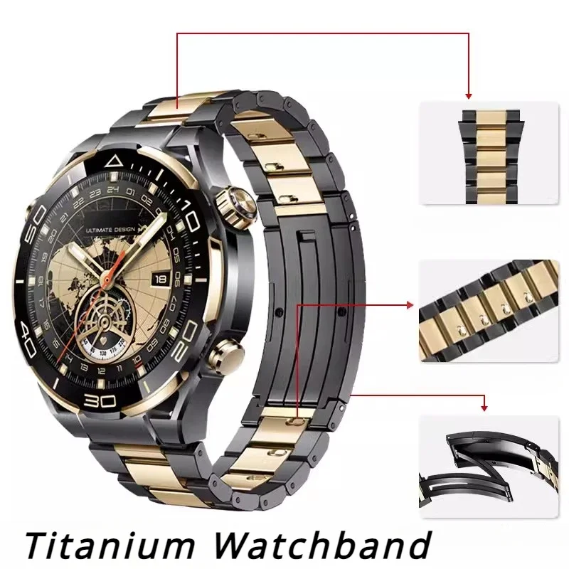 22mm Titanium Strap for HUAWEI WATCH GT4 46mm,Watchband for Huawei Watch 4 4Pro Watch Accessories Bracelet Wristband with Box