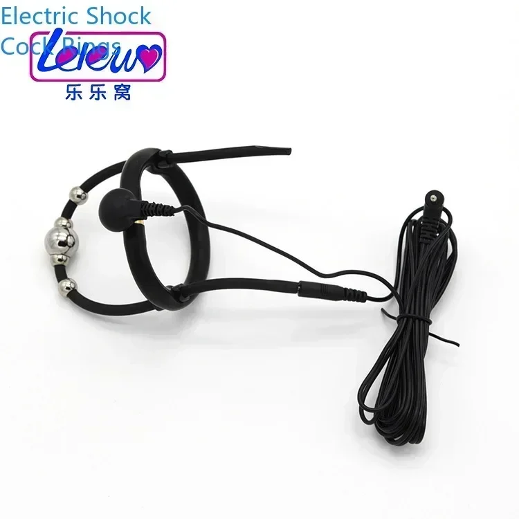 سيليكون القضيب الدائري حزام الخرز الجنس لعب الطبية تحت عنوان لعب الكبار أدوات الجنس البديل عبودية الملحقات صدمة كهربائية نبض #6