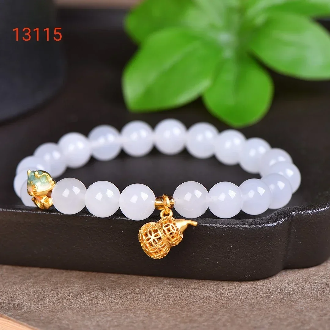 Various styles of exquisite golden jade beads strings hand jewelry crystal moist birthday gift carefully selected