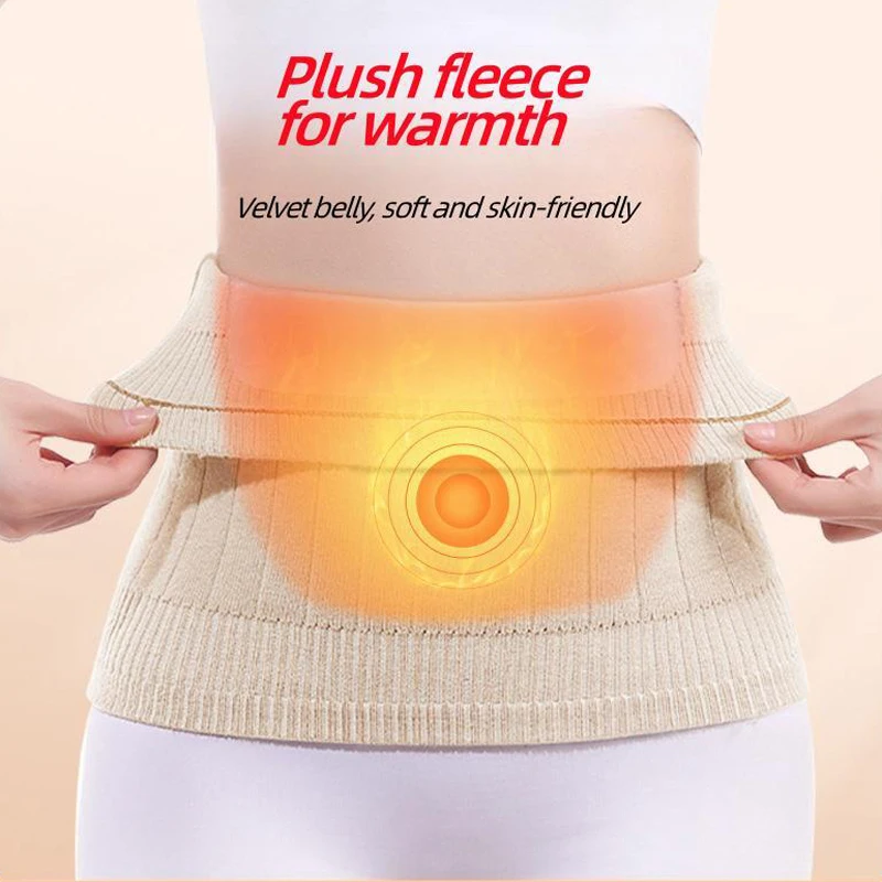 

Winter Thicken Thermal Cashmere Waist Warmer Stomach Cold Stomach Protection Sport Safety Lumbar warmer belt Waist Gear Unisex