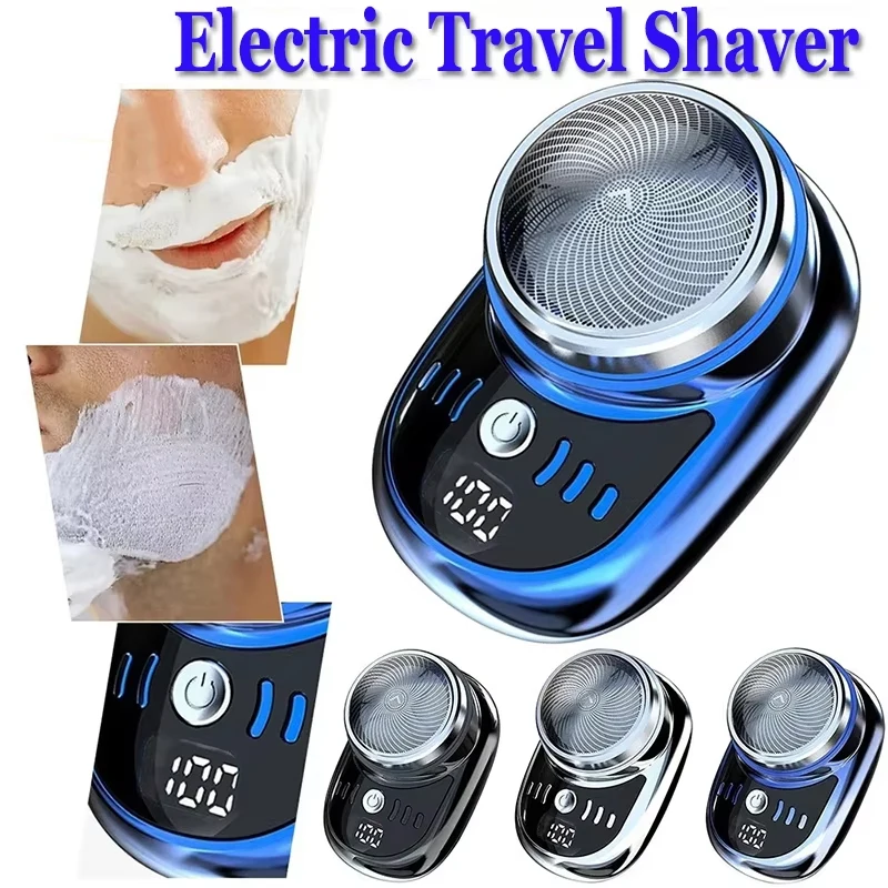 Electric Shaver Portable Wet And Dry Use Razor Man Travel Attire Rechargeable Shaver Type-C Charging Shaving Tool Machine