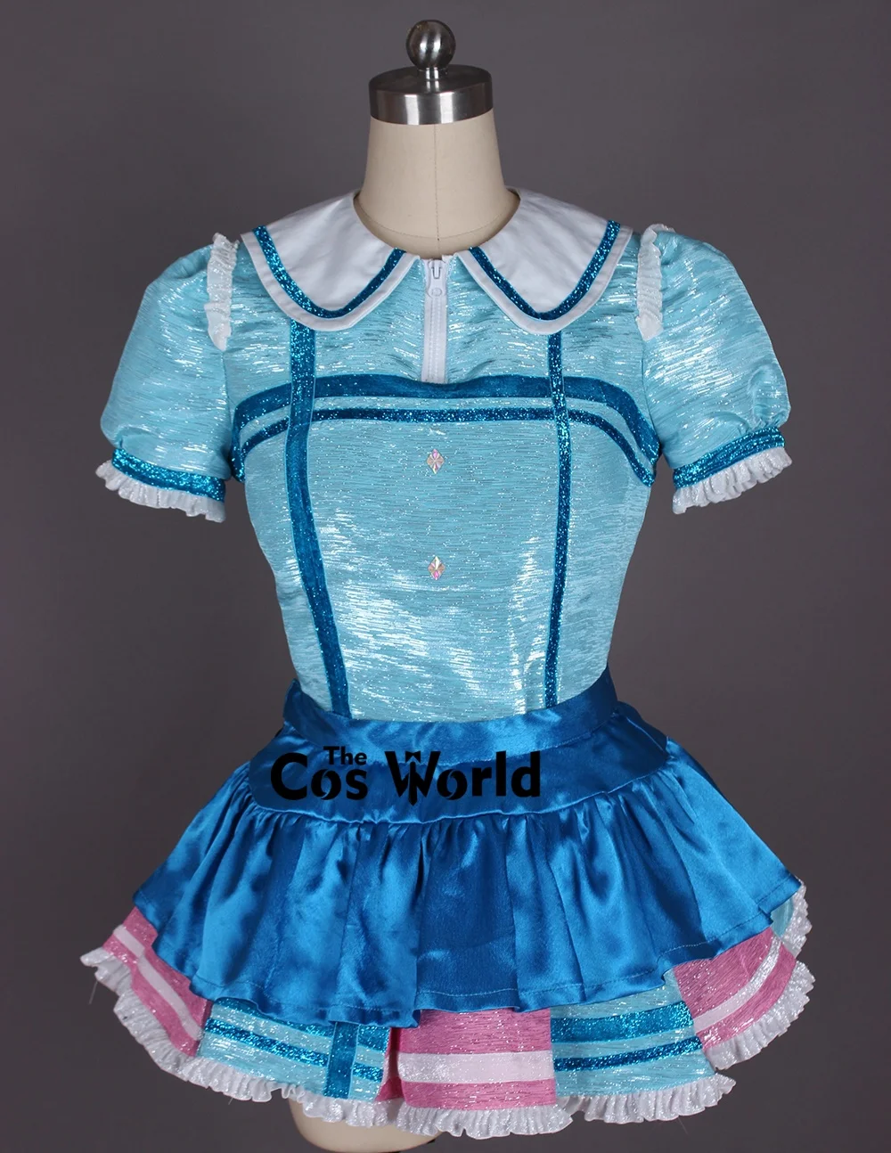 Love Live Aqours Kimi no Kokoro wa Kagayaiteru kai 1st Single Takami Chika Kurosawa Dia Ruby Customizable Anime Cosplay Costumes