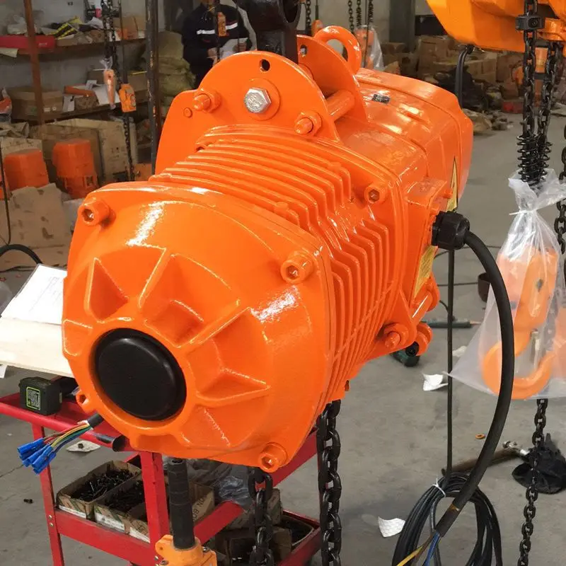 HHBB ring chain electric hoist  5 tons crane hand high strength chain ghost head electric hoist
