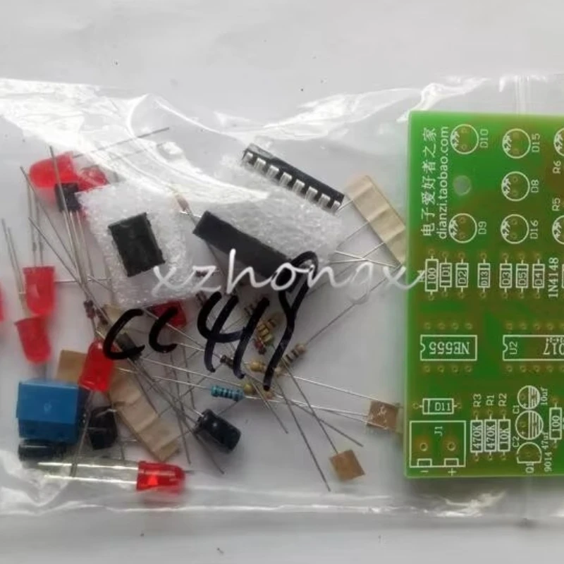 welding practice With Reverse protection Electronic Dice  Kit LED Fun Making DIY Electronic Parts
