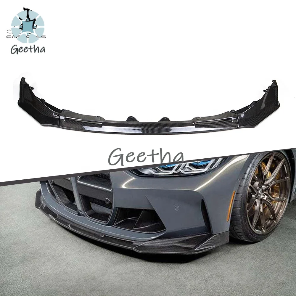 

3 Pcs V Style Carbon Front Lip for BMW G80 G82 G83 M3 M4 Competition 2021+