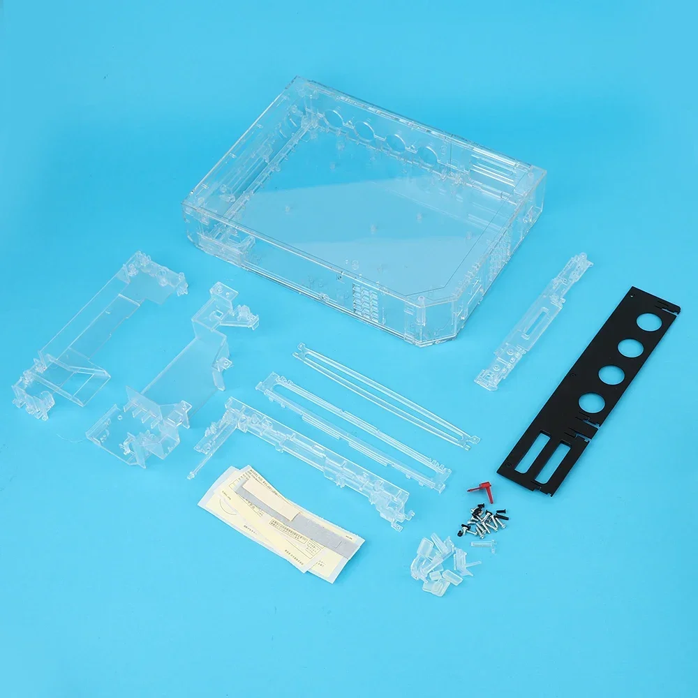 NEW Full Set For Wii Full Case Cover Housing Shell With Buttons Transparent Black Color Housing Shell Case For Wii Gaming Consol