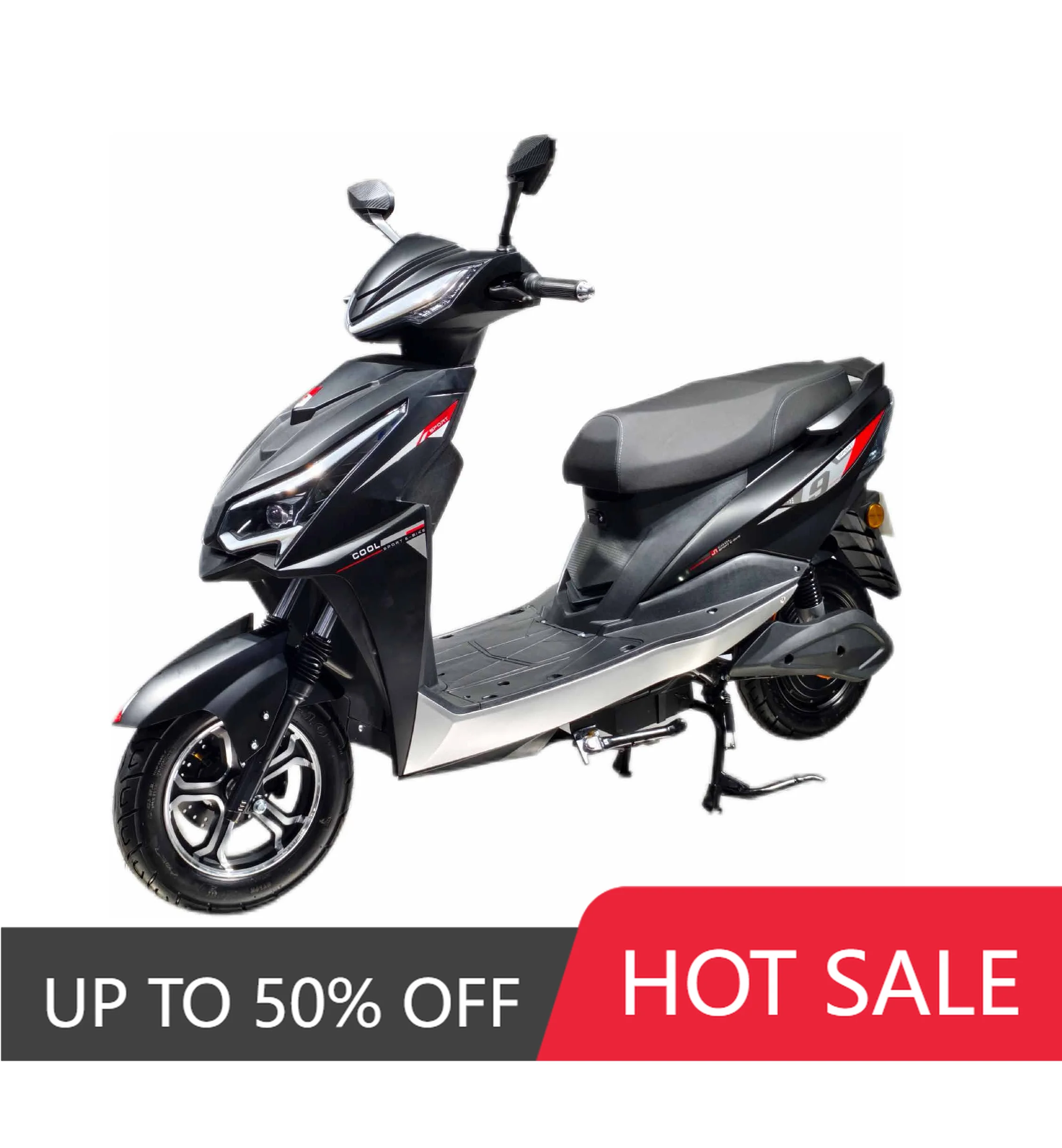 QQA New electric motorcycle with flame retardant wiring harness, waterproof and dustproof, 72V lithium battery, power  2000W, m