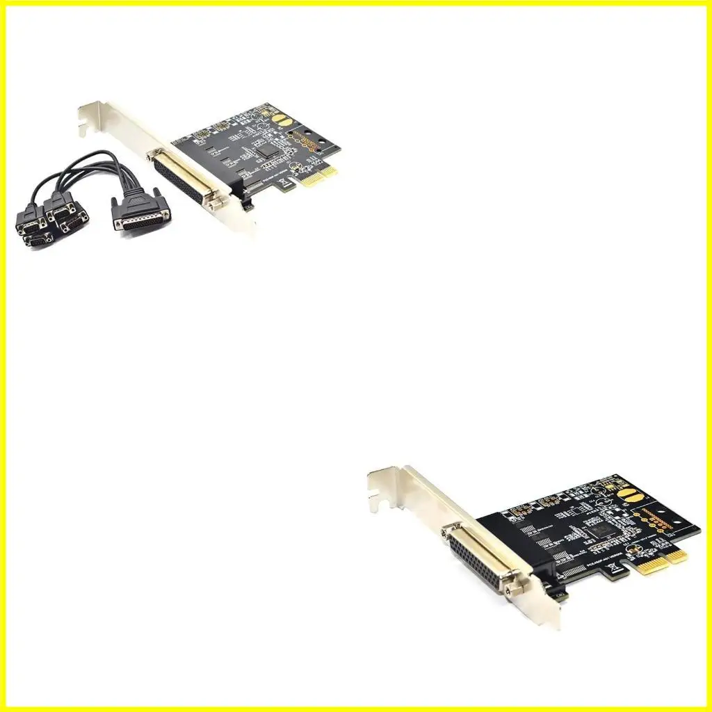 

PCI для Express to DB9 RS232 COM 4-портовый адаптер AX99100 Чип для ПК + перегородка кабеля