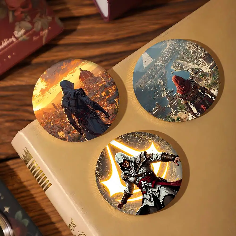 لعبة قاتل S العقيدة دبابيس الإبداعية مضحك جولة المفاجئة في بروش شارة ظهره قبعة اكسسوارات مجوهرات هدايا لصديق #4